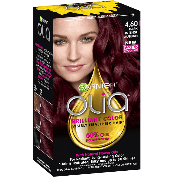 Garnier Olia 4.60 - Dark Intense Auburn - Powered Permanent Hair Color